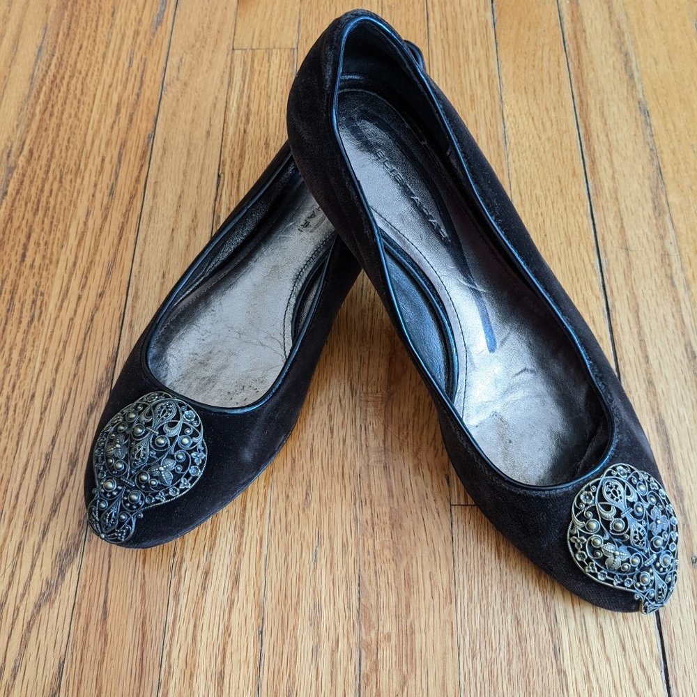 Elie Tahari Ballet Flats with metallic detail
